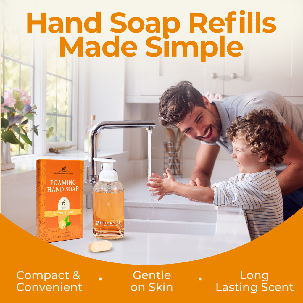 Foaming Hand Soap Refill - 6 Tablets Citrus Scent