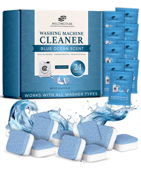 Washing Machine Cleaner - 24 Tablets Ocean Scent