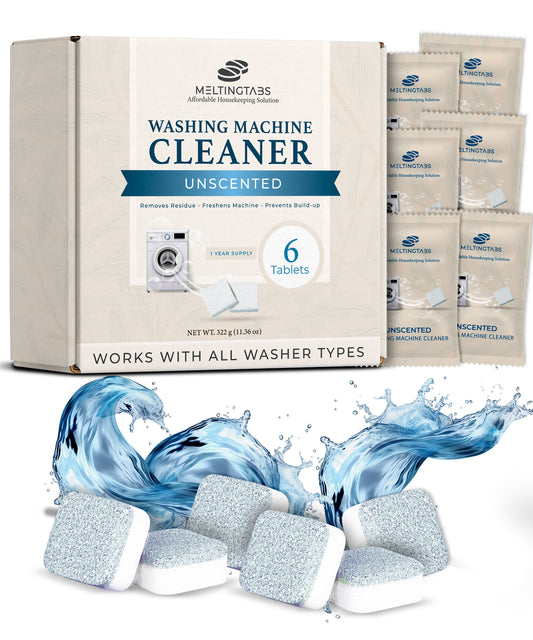 Washing Machine Cleaner - 6 Tablets Unscented