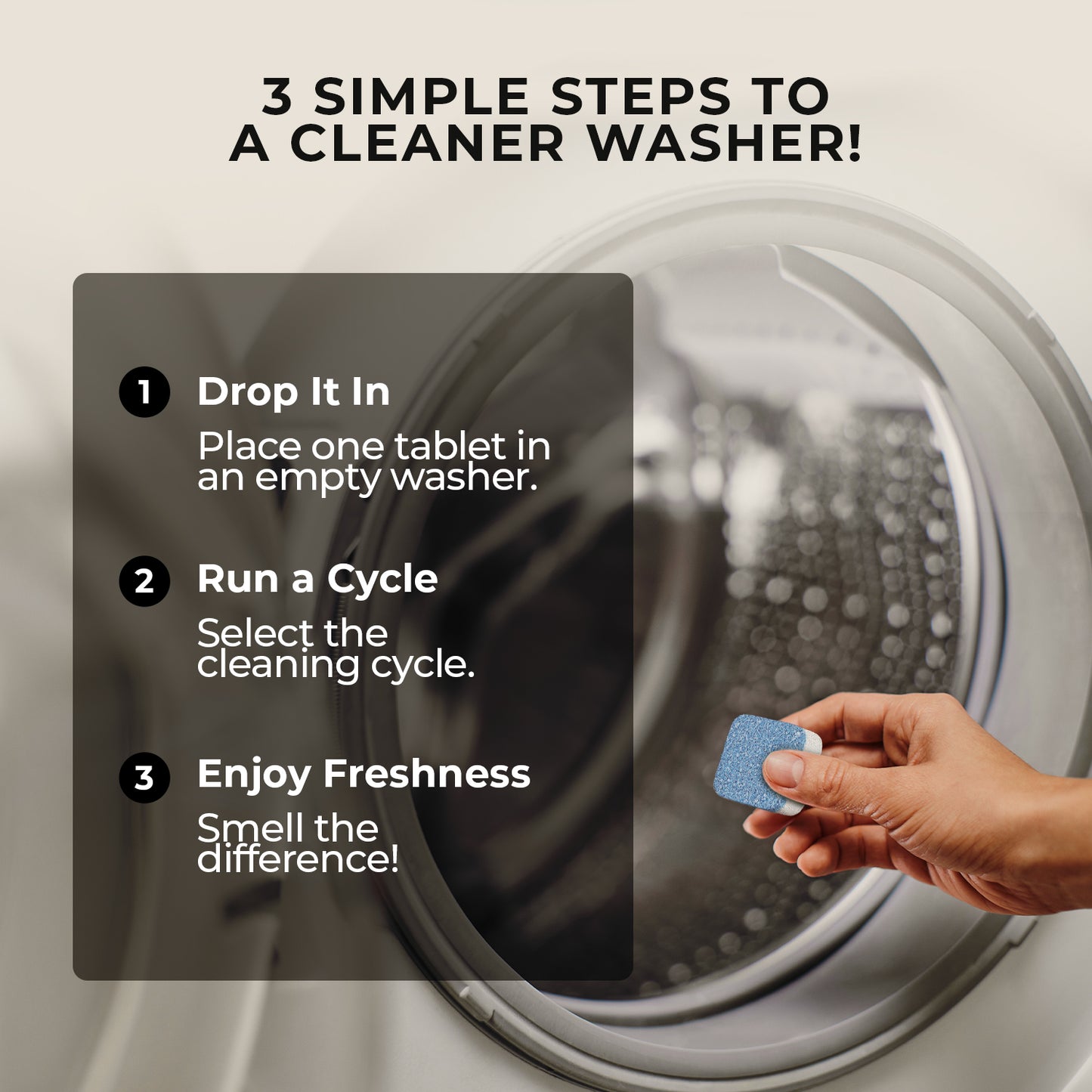 Washing Machine Cleaner - 6 Tablets Unscented